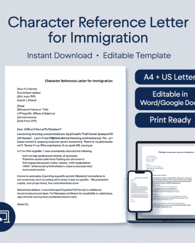 good moral character letter template