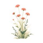 15 PNG Wildflower Flowerbed Clipart Set – Watercolour Printable Graphics - Image 11