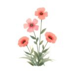15 PNG Wildflower Flowerbed Clipart Set – Watercolour Printable Graphics - Image 3