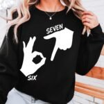 Six Seven Hand Meme SVG PNG PDF – Funny Shirt Design Digital Download