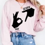 Six Seven Hand Meme SVG PNG PDF – Funny Shirt Design Digital Download - Image 2