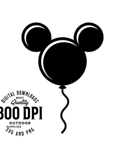 High-quality Mickey Balloon SVG, PNG, and EPS files