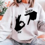 Six Seven Hand Meme SVG PNG PDF – Funny Shirt Design Digital Download - Image 4