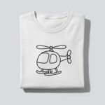 Helicopter Colouring Book SVG & PNG Pack