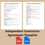 Independent Contractor Agreement Template Editable Business Contract PDF Word - Image 5