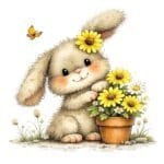 Spring Animals Clipart Set – 20 Whimsical Seasonal PNG Illustrations - Image 6