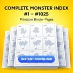 Pokémon National Pokédex Binder Placeholders